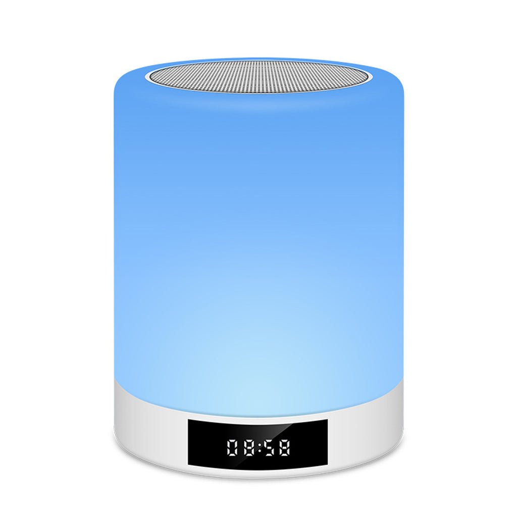 Smart LED Night Light with Bluetooth Speaker, Alarm Clock & Wireless Charging